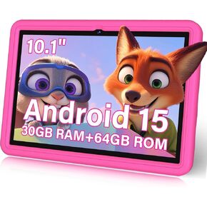 تابلت للأطفال، تابلت أندرويد 14 للأطفال مقاس 7 بوصات، ذاكرة وصول عشوائي 8 جيجابايت وذاكرة قراءة فقط 64 جيجابايت، تابلت للأطفال الصغار، مراقبة أبوية، 2.4 جيجا/5 جيجا واي فاي 6، 1.8 جيجا هرتز ثماني النواة، كاميرا مزدوجة، GMS، تطبيق IWAWA للأطفال مثبت مسبقًا in Kuwait