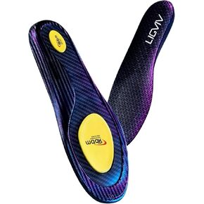 Pro-Grade Carbon Fiber Athletic Insoles, Black, Performance Sport Inserts, Breathable Design for Soccer, Basketball, Running (US Men 11.5-12.5, Women 13.5-14.5) in Kuwait