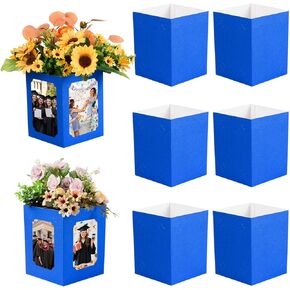 FOBSME 6 PCS Graduation Picture Box Centerpieces for Table 6/7 Inch Red Photo Frame Display Picture Table Props Boxes for Congrats Grad Party Favors, Wedding, Birthday Table Decoration in Kuwait