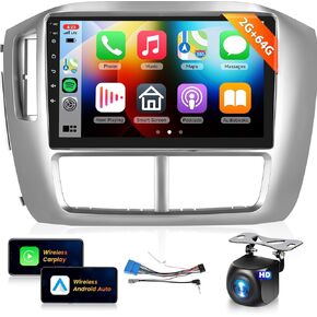 ستيريو سيارة 4G 64G لهوندا بايلوت 2006 2007 2008 راديو مع شاشة لمس 9 بوصة 1280*720P IPS/CarPlay لاسلكي/Android Auto/راديو AI/AI Voice/WiFi/BT 5.0/DSP 32EQ/RDS FM // GPS/MirrorLink/كاميرا احتياطية in Kuwait