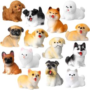 Novabright 42 Pcs Mini Dog Figurines Miniature Resin Cute Dog Hand Painted Resin Puppy in Bulk Figurine Resins Animals for DIY Moss Landscape Garden Ornament Birthday Party Home Decor in Kuwait