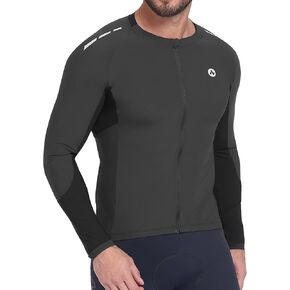 Nepest قميص رجالي لركوب الدراجات بأكمام طويلة، جيرسي للدراجة بعامل حماية من الأشعة فوق البنفسجية 50+، قمصان لركوب الدراجات على الطرق مع 4 جيوب خلفية in Kuwait