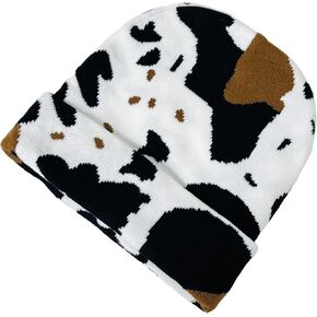 قبعة شتوية متماسكة بطباعة حيوانات للجنسين فائقة النعومة للكبار in Kuwait