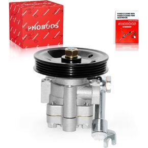 PHOBOOS Power Steering Pump Compatible with Nissan Altima 2002-2006, Maxima 2004-2008, Quest 2004-2009, V6 3.5L, with Pulley & Outlet, Smooth Steering, Low Noise, High Durability, Ref. 96-5407 in Kuwait
