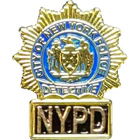 LEO Challenge Coins PBX-012-C New York City Police Detective NYPD Pin, .75, blue in Kuwait