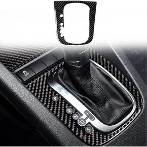 ملصقات غطاء ناقل الحركة المركزي للسيارة لسيارات Volkswagen VW Golf 6 GTI MK6 2008-2012 ملحقات داخلية من ألياف الكربون الحقيقية (النمط A، محرك الأقراص الأيسر) in Kuwait
