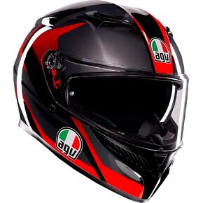 AGV K3 Striga Motorcycle Helmet Black/Gray/Red MD in Kuwait