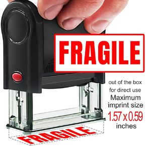 Fragile-Stamps for Shipping Please Handle with Care Fragile Self Inking Rubber Stamps for Shipping and Moving,Warning Self-Inking Rubber Stamps Fragile Labels in Kuwait