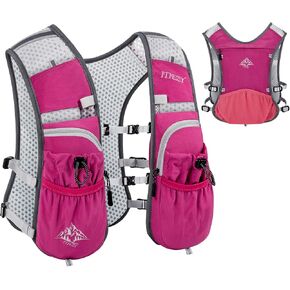 سترة ترطيب للجري للنساء والرجال - حقيبة ظهر مضادة للماء للجري مع 12 جيبًا، سترة مياه خفيفة الوزن للمشي لمسافات طويلة وركوب الدراجات وسباق الماراثون in Kuwait