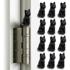 12 Pack Cat Hinge Heads Decor, Magnetic Hinge Toppers for Door, Cute Mini Animal Figurines for Hinges, Shelves, Cabinets in Kuwait