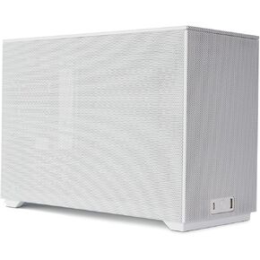 حافظة SSUPD Meshroom D Mini-ITX صغيرة الحجم (SFF) - لوحة جانبية شبكية كاملة - إمكانية الوصول بدون أدوات وسهولة (أسود فحمي) in Kuwait