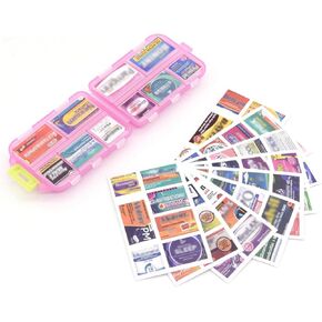 علبة صندوق منظم حبوب الدواء، 10 مساحات كبيرة للحاويات، صناديق الجرعات اليومية والأسبوعية، حامل الدواء، موزع. مثالي للأدوية والفيتامينات والمكملات الغذائية ومثالي للسفر. صندوق حبوب الدواء مثالي للمحفظة in Kuwait