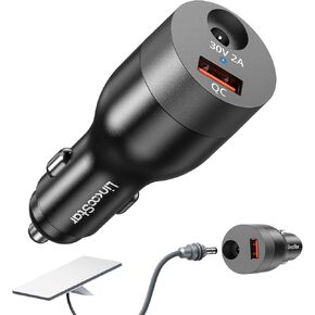 Starlink Mini Car Adapter 12V-24V to 30V DC Step Up Converter 2-in-1 78W Car Cigarette Lighter Adapter Starlink Mini Accessories 12V Car Charger Adapter Support Official 50M for RV/Boat/Trailer/Trucks in Kuwait