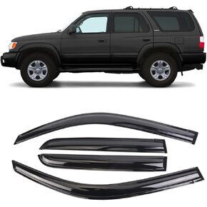Durable Window Deflector for 1996-2002 Toyota 4 Runner, Original Tape-on Window Visors, Widnow Deflector, rain Guards for Cars, Dark Smoke, 4 PCS WV94751 in Kuwait
