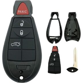 Replacement Key Fob Shell Case Fits for Jeep Grand Cherokee Dodge Durango Grand Caravan Journey Ram 1500 2500 3500 Chrysler Town Country Keyless Entry Remote Control Pad Cover (3 Button) in Kuwait