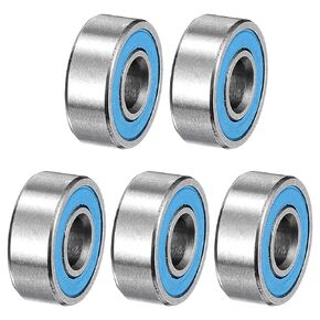 uxcell 4 Pcs 686-2RS Deep Groove Ball Bearing, 6x13x5mm Double Rubber Sealed and Pre-Lubricated, Chrome Steel Micro Bearings, (ABEC7, Z4 Low Noise) in Kuwait