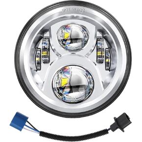 مصباح أمامي LED للدراجة النارية مقاس 7 بوصات معتمد من DOT SAE، من أجل Harley Davidson Fat Boy 114 Road King Street Glide Ultra Classic Electra Glide Switchback Ultra Limited CVO Tri Heritage Softail Slim Freewheeler in Kuwait