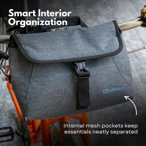 حقيبة المقود SpeedSleev CHARGE eSleev - حقيبة دراجة قابلة للتحويل لراكبي الدراجات اليومية - تخزين ممتاز لركوب الدراجات في المناطق الحضرية مع حزام الكتف - نظام تثبيت بإبزيم YKK آمن in Kuwait
