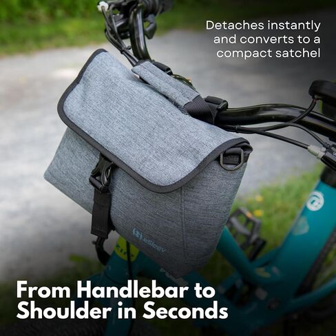 حقيبة المقود SpeedSleev CHARGE eSleev - حقيبة دراجة قابلة للتحويل لراكبي الدراجات اليومية - تخزين ممتاز لركوب الدراجات في المناطق الحضرية مع حزام الكتف - نظام تثبيت بإبزيم YKK آمن in Kuwait