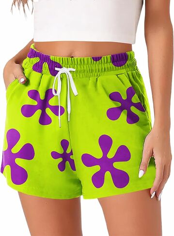 Remimi Womens Checkered Shorts Summer Casual Elastic Waist Pajama Bottoms with Pockets in Saudi Arabia