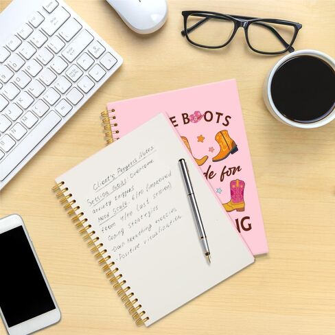These Boots are Made for Teaching Spiral Journal Notebook for Women, Western Cowgirl Boho Notebooks, Teachers Day Birthday Gifts for Her, New Teacher Grad Gifts, Teacher Appreciation Gifts in Saudi Arabia