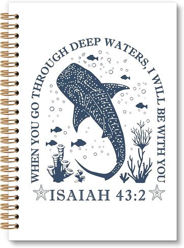 Christian Bird Sparrow Notebook Journal, Rustic Spring Bird Spiral Notebook, Sparrow Watching Notebooks Gifts for Birds Lovers Women Men, Birds Themed School Office Supplies, 6x8.2In in Kuwait