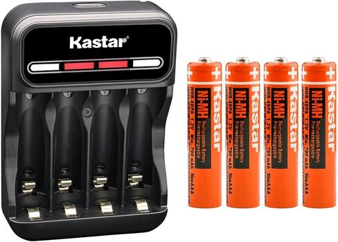 Kastar 8-Pack Battery and CMH4 Smart USB Charger Compatible with Panasonic KX-TGDA20 KX-TGDA20M1 KX-TGDA20N KX-TGE210 KX-TGE210B KX-TGE212 KX-TGE212B KX-TGE213B KX-TGE214B KX-TGE215B KX-TGE216B in Saudi Arabia