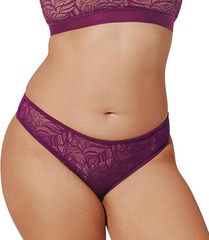 ثونج دانتيل ريش من ThirdLove للنساء، ملابس داخلية شبه شفافة، دانتيل ناعم مع وصلة قماش قطنية 100%، بدون علامة in Kuwait