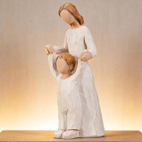 Mom Embrace Two Girls Figurine, Mother and Daughters Love Resin Statue, Family Sculpture Decor, Sentimental Tabletop Figurine in Saudi Arabia