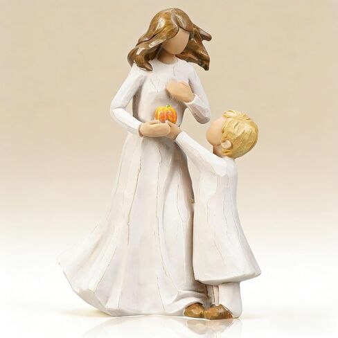 Mom Embrace Two Girls Figurine, Mother and Daughters Love Resin Statue, Family Sculpture Decor, Sentimental Tabletop Figurine in Saudi Arabia