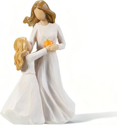 Mom Embrace Two Girls Figurine, Mother and Daughters Love Resin Statue, Family Sculpture Decor, Sentimental Tabletop Figurine in Saudi Arabia