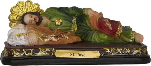 Cannan St. Jose 5" San Jose Dormido Fuente de Consuelo y Esperanza para Aquellos que Enfrentan Dificultades Resin Religious Figure St. Sleeping Joseph in Kuwait
