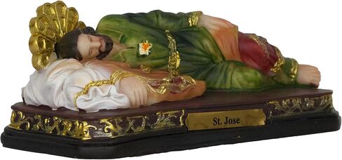 Cannan St. Jose 5" San Jose Dormido Fuente de Consuelo y Esperanza para Aquellos que Enfrentan Dificultades Resin Religious Figure St. Sleeping Joseph in Kuwait