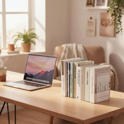 16 Pcs Clear Acrylic Bookends for Shelves, Heavy Duty L-Shaped Book Ends for Books, Invisible Book Organizer & Holder for Office, Home, Library in Kuwait