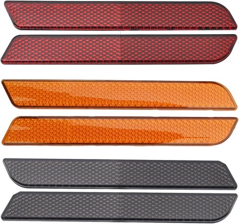 2pcs Motorcycle Front Fork Reflector Lower Legs Slider Trim Reflector Quick Installs Suitable for 2014-Up 2 Sizes in Saudi Arabia