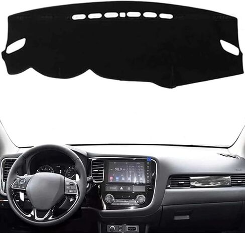 Anti-Slip Mat Dashboard Cover Pad Interior Mat for Mitsubishi Outlander 2013 2014 2015 2016-2019 Black Dash Mat Dashboard Cover in Saudi Arabia