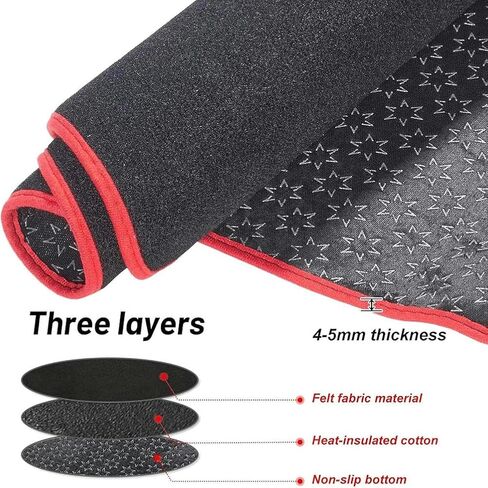 Anti-Slip Mat Dashboard Cover Pad Interior Mat for Mitsubishi Outlander 2013 2014 2015 2016-2019 Black Dash Mat Dashboard Cover in Saudi Arabia