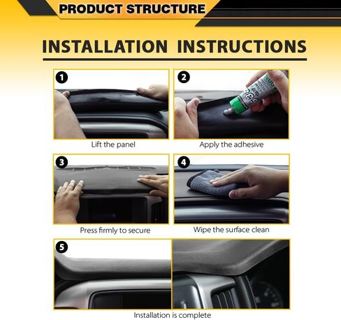 Dashboard Dash Cover Compatible with Chevy Camaro 1984 1985 1986 1987 1988 1989 1990 1991 1992 Black TPE Material in Saudi Arabia