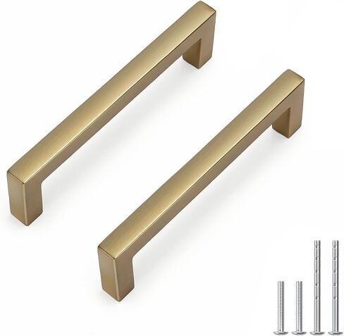 Goldenwarm 25 Pack 3 Inch Solid Cabinet Pulls Black Cabinet Handles Kitchen Drawer Handles Slim Square Bar Drawer Pulls Zinc Alloy Matte Black Dresser Hardware for Cupboard Bedroom in Kuwait