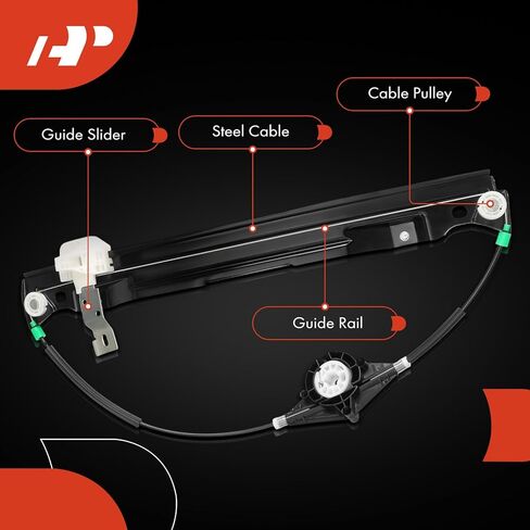 A-Premium Rear Left Driver Side Power Window Regulator Without Motor Compatible with Ford Explorer 2002-2010, Explorer Sport Trac 2007-2010 & Lincoln Aviator 2003-2005 & Mercury Mountaineer 2002-2010 in Saudi Arabia