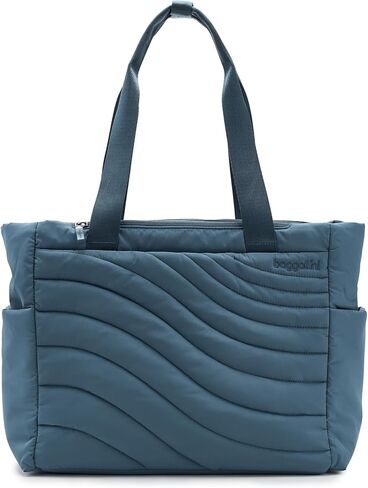 Baggallini Set Wave Tote - 14.5"x12.6" Lightweight Travel Essential Weekender Tote Bag for Women in Saudi Arabia