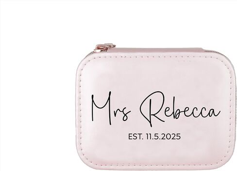 VANESSA ROSELLA Mrs. Last Name Est Year Tote Bag Personalized Wedding Bridal Shower Honeymoon Custom Wedding Gif in Kuwait