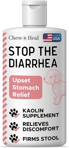 مضغ + شفاء مختبرات مضادة للإسهال للكلاب - 2 أوقية. مكمل سائل إيقاف الإسهال مع الكاولين - لعلاج الإسهال وتخفيف اضطراب المعدة - صنع في الولايات المتحدة الأمريكية in Kuwait