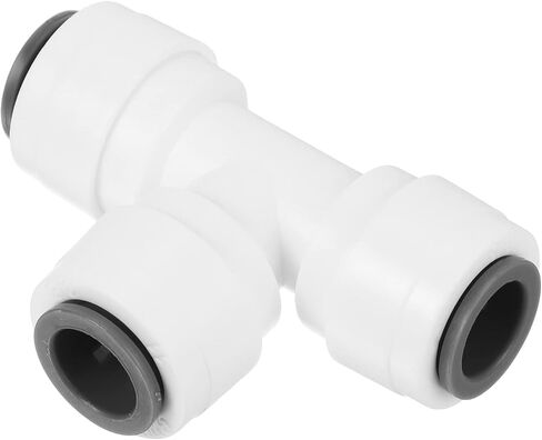 PATIKIL 1/4" Push to Connect Tee Fittings, 3 Pack T Shape Water Line Fitting for RO Water System, White in Saudi Arabia
