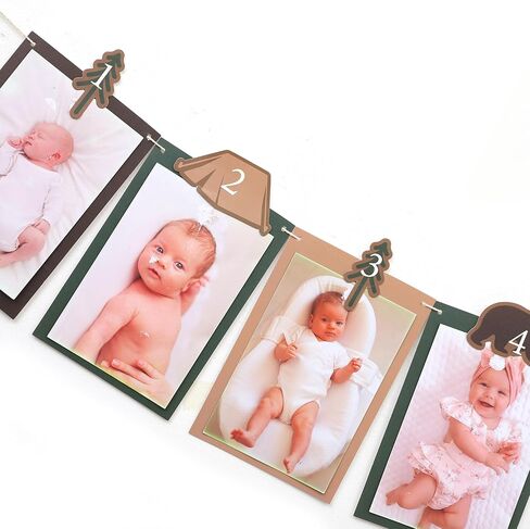 One Happy Camper Birthday Photo Banner - Camping Party Decorations, National Park Themed Photo Banner, 1st Forest Safari Camping Birthday Decorations, For Newborn To 12 Months Adventure Party Supplies in Kuwait