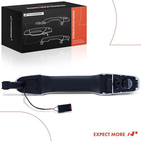 A-Premium Rear Driver or Passenger Side Exterior Door Handle Compatible with Chevrolet Silverado 1500 2019-2024, Silverado 2500 3500 HD 2020-2024 & GMC Sierra 1500 Limited, Sierra 2500 3500 HD, Chrome in Saudi Arabia