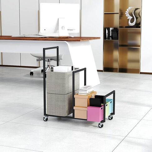 Metal Carton Stand, Rolling Cardboard Storage Rack, Portable Cardboard Box Organizer, Small Carton Storage Rack with Dividers, Corrugated Box Organizer for Home, Office, Warehouse, Supermarket, Garage in Kuwait