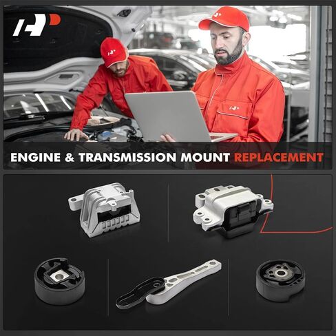 A-Premium 5-PC Engine Motor Mount Transmission Mount and Torque Strut Mount Set Compatible with Volkswagen Jetta 2014-2018, Beetle 2014-2019, 1.4L 1.8L 2.0L in Saudi Arabia