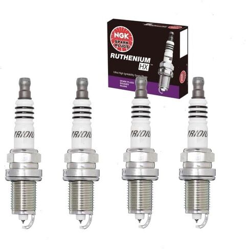 4 pc NGK Ruthenium HX Spark Plugs compatible with Hyundai Veloster 1.6L L4 2012-2017 in Saudi Arabia