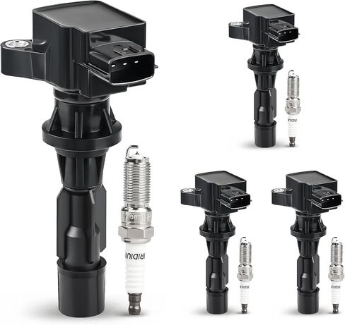 JDMON Ignition Coils Pack with Spark Plug Compatible with Mazda 3 6 CX-7 MX-5 Miata 2.0L 2.3L 2.5L 2006-2015 Replacement for UF540 90083 C1683 L3G218100A in Saudi Arabia